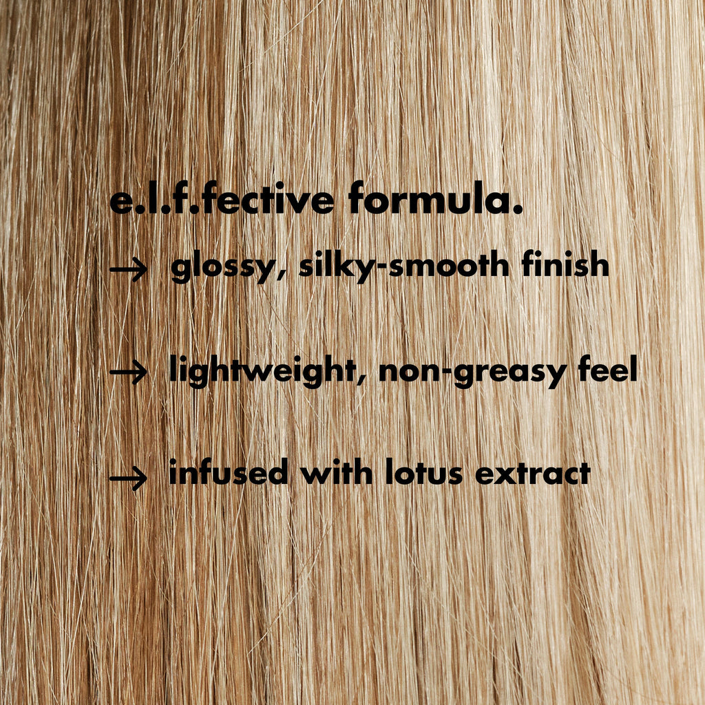 Humidity Hero Anti-Frizz Spray is infused with Lotus Extract gives a glossy, silky-smooth finish and is lightweight with a non-greasy feel